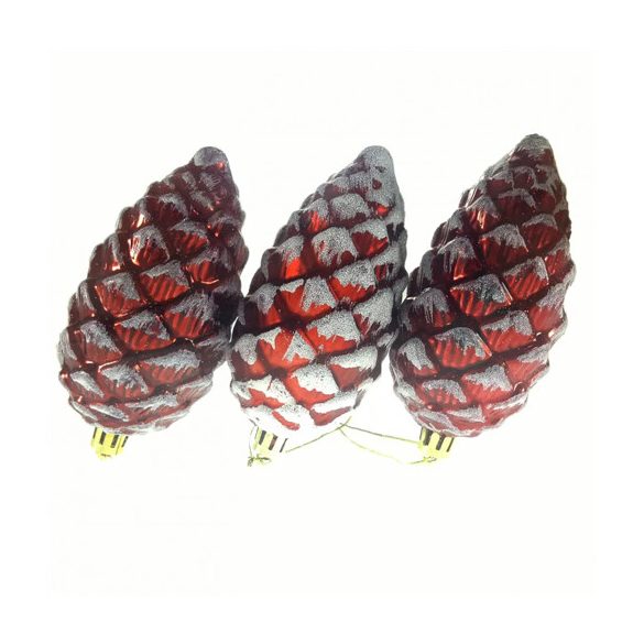 Toboz műanyag, dobozban 10cm - Piros 3 féle S/3