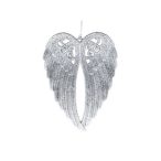 Anygyalszárny műanyag 14,5x11x2cm - Ezüst