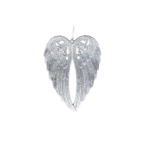 Anygyalszárny műanyag 14,5x11x2cm - Ezüst