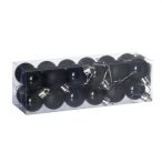 Gömb dobozban műanyag 3cm - Fekete 3 féle S/24