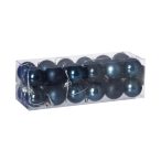 Műanyag gömb dobozban 3cm - Olajkék 3 féle S/24