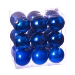 Műanyag gömb dobozban 5cm - Királykék 3 féle S/18