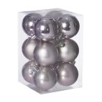 Gömb dobozban műanyag 6cm világos lila 3 féle S/12