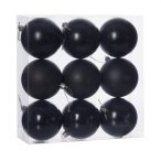 Műanyag gömb dobozban 8cm - Fekete 3 féle S/9