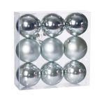 Műanyag gömb dobozban 8cm - Világoskék 3féle S/9