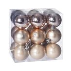 Műanyag gömb dobozban 5cm - Barack 3féle S/18