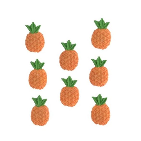 Ananász öntapadós poly 3x2 cm - S/10