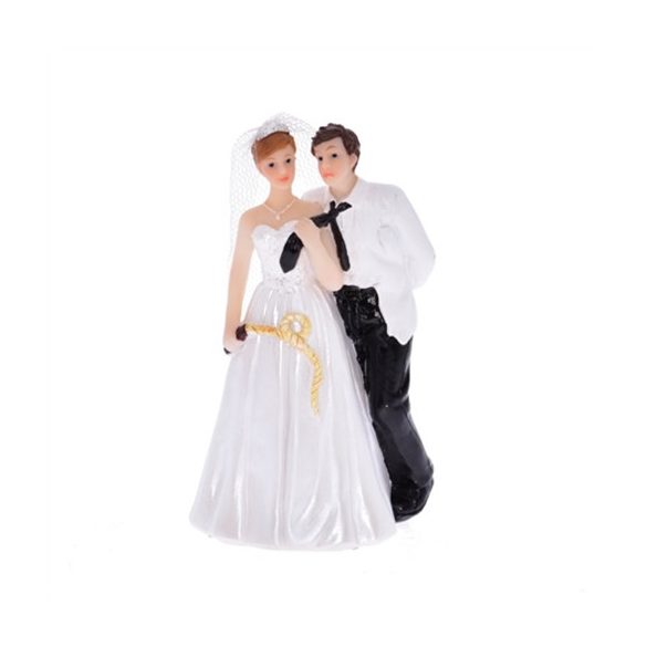 Esküvői figura poly- Ostorral poly 6,3x4,3x10,5cm