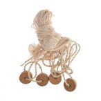 Halászháló textil 150x150cm - Natúr