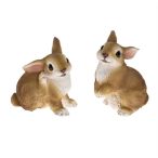 Nyúl ülő poly 9,5x7x12cm - 2féle