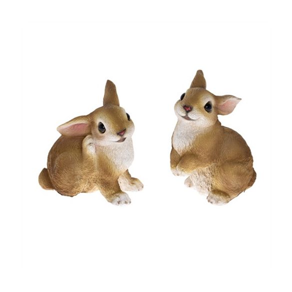Nyúl ülő poly 9,5x7x12cm - 2féle