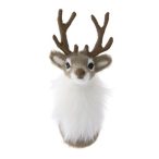 Szarvasfej trófea 9,5x5x7 cm - Szürke