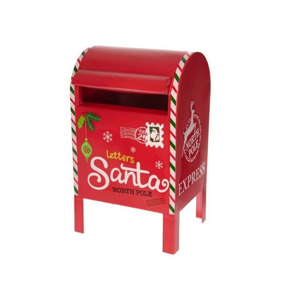 Postaláda fém 19 cm - Piros