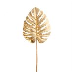 Monstera levél 38 cm műanyag arany