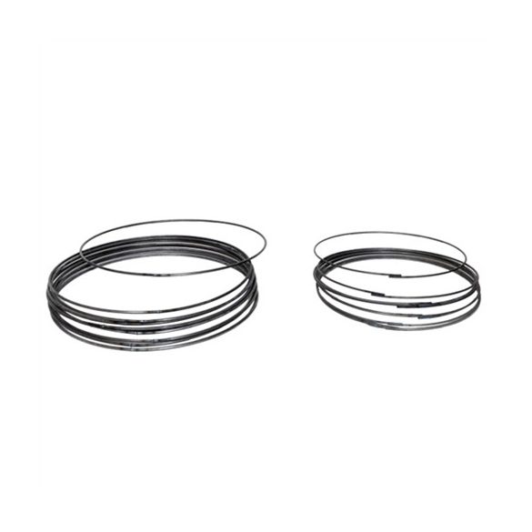 Karika fém 20cm 0,46kg - Fekete S/10db