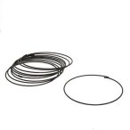 Karika fém 25cm - Fekete S/10db