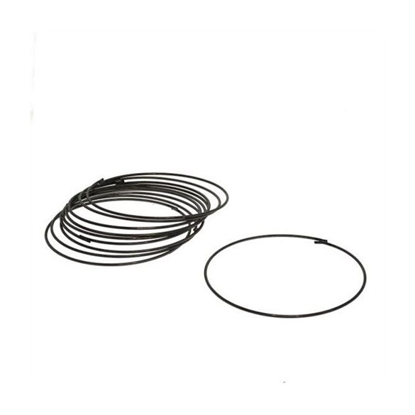 Karika fém 40cm fekete, S/10db 1,15 kg
