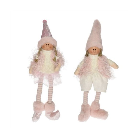 Gyerek lógólábú 12x9x43cm - Rózsaszín 2féle