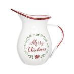 Kancsó Merry Christmas felirattal bádog 18x13x19cm