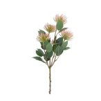 Selyemvirág szálas 62cm - Rózsaszín, zöld