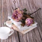 Peonia szálas 50cm - Antik lila