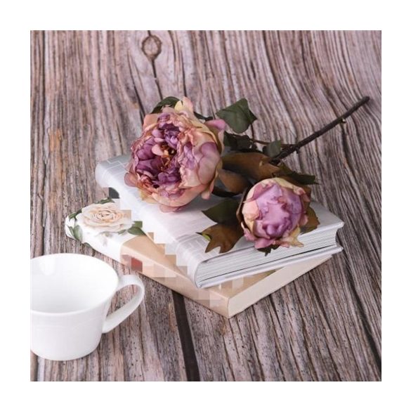 Peonia szálas 50cm - Antik lila