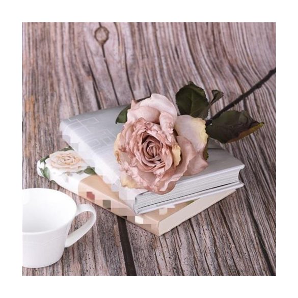 Rózsa szálas antik 65cm - Lila