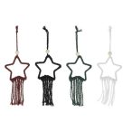 Makramé csillag alakú, akasztós 13x10 cm