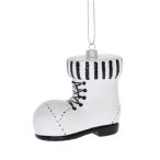 Cipő akasztós műanyag 9,8x5x9cm - Fekete,fehér