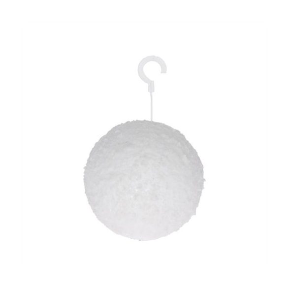 Gömb hungarocell havas 8cm - Fehér S/6