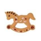 Mézeskalács hintaló, öntapadós 3x2,1x0,5cm - S/8