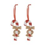 Nyalóka akasztós poly 7,8x4x1,1cm - Piros,fehér