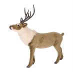 Szarvas álló műanyag/textil 51x21x49cm - Barna