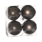 Műanyag gömb dobozban 10cm - Grafitszürke 3féle S/4