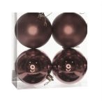 Műanyag gömb 10cm - Barna 3féle S/4