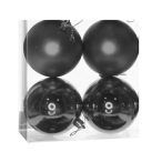 Gömb műanyag 10cm - Fekete 3féle S/4