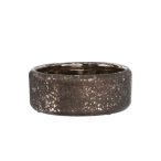 Kerámia tál mintás 19,5x19,5x7,5 cm - Fekete/ezüst