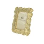 Képkeret levél mintával 17x21,5x2,5cm - Arany