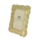 Képkeret levél mintával 19,3x24x2,3cm - Arany