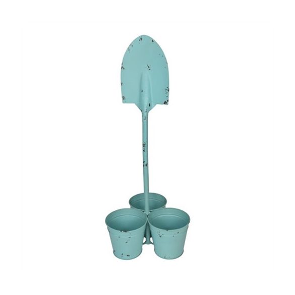 Kaspós állvány kerti szerszámmal 27,94x26,04x55,25 cm - Kék