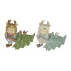   Gyerek fenyőfával álló, LED-es, glitteres 14,5x8,5x12cm - 2féle