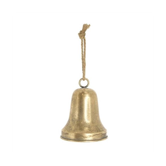 Csengő akasztós bádog 13,5x16cm - Antik arany