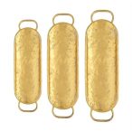 Tál fém 70,5x22x5,5cm - Arany S/3