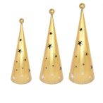 Stilizált fenyő fém 21x62cm - Antik rany S/3