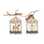 Körhinta lóval akasztós poly 6x1,5x9cm - 2féle