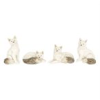 Farkas ülő, fekvő poly 3,4x2,7x4 cm - 4féle