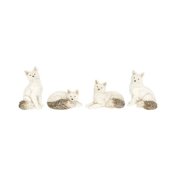 Farkas ülő, fekvő poly 3,4x2,7x4 cm - 4féle