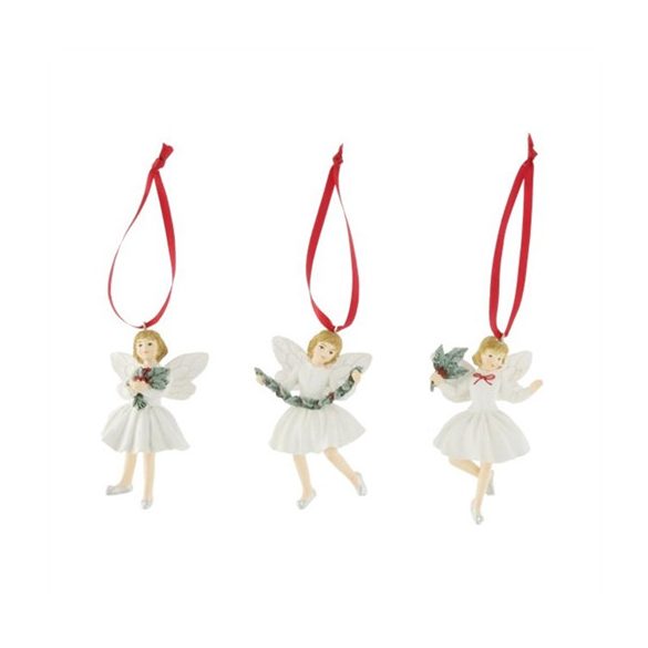Tündér magyallal, akasztós poly 6,5x3,5x10,7cm - 3 féle