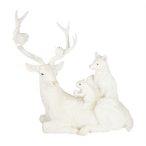 Szarvas állatokkal fekvő poly 59x28,3x58,3cm