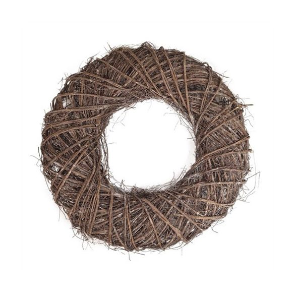 Koszorú vessző 60x14cm - Fehér